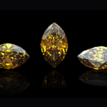 An example of unmounted citrine jewels ready for valuation.